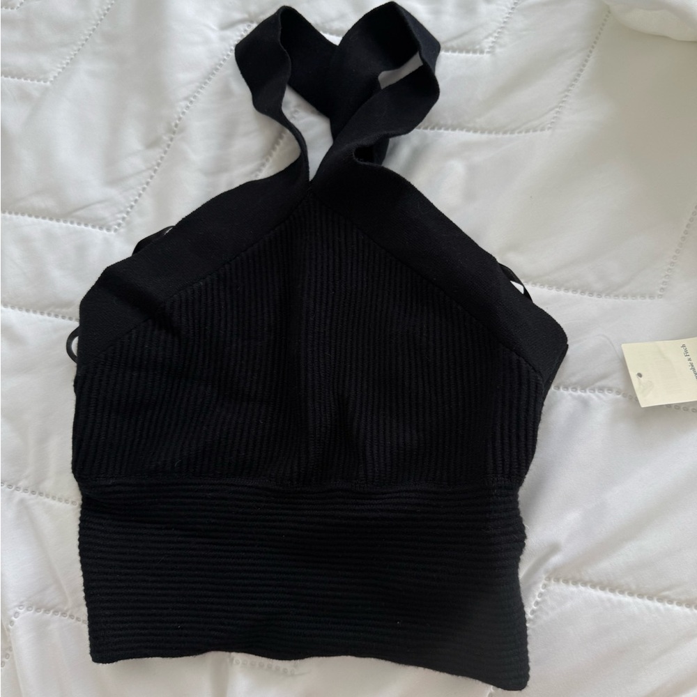 Abercrombie & Fitch Black Knit Halter